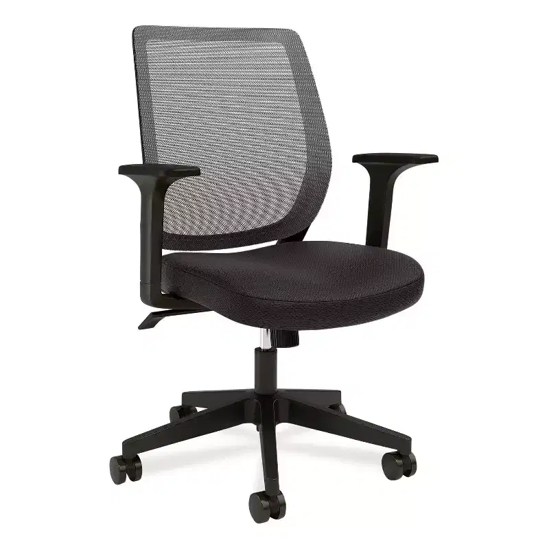 Alera Wessex Ergonomic Fabric Mesh Swivel Task Chair - Black