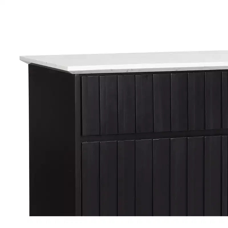 58" Jaramillo Kitchen and Dining Cabinet: Acme Furniture, Marble Top, Storage