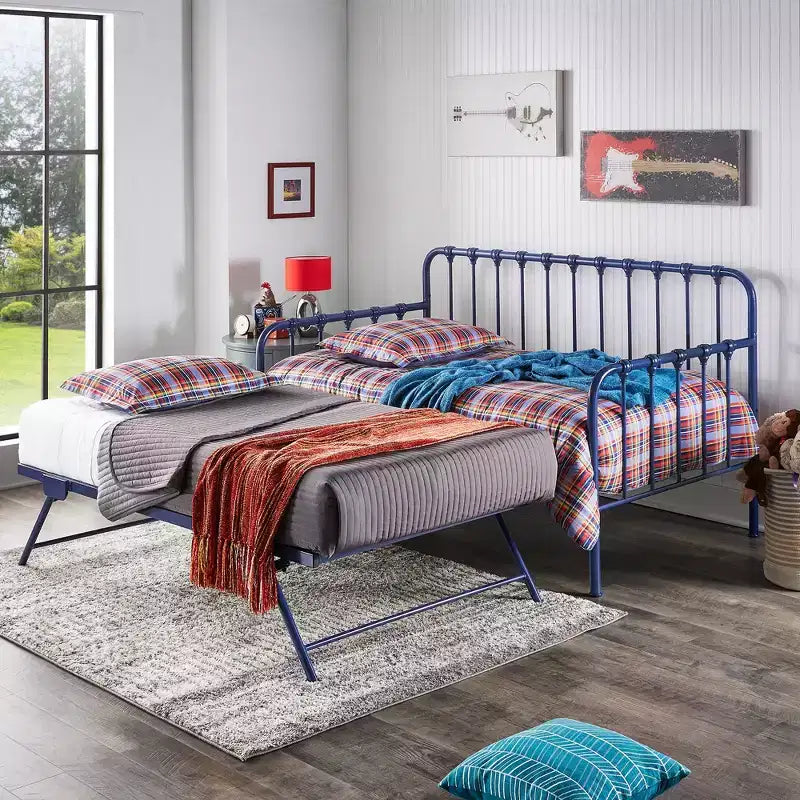 Yorkshire Daybed with Lift-Up Trundle - Navy Blue - iNSPIRE Q