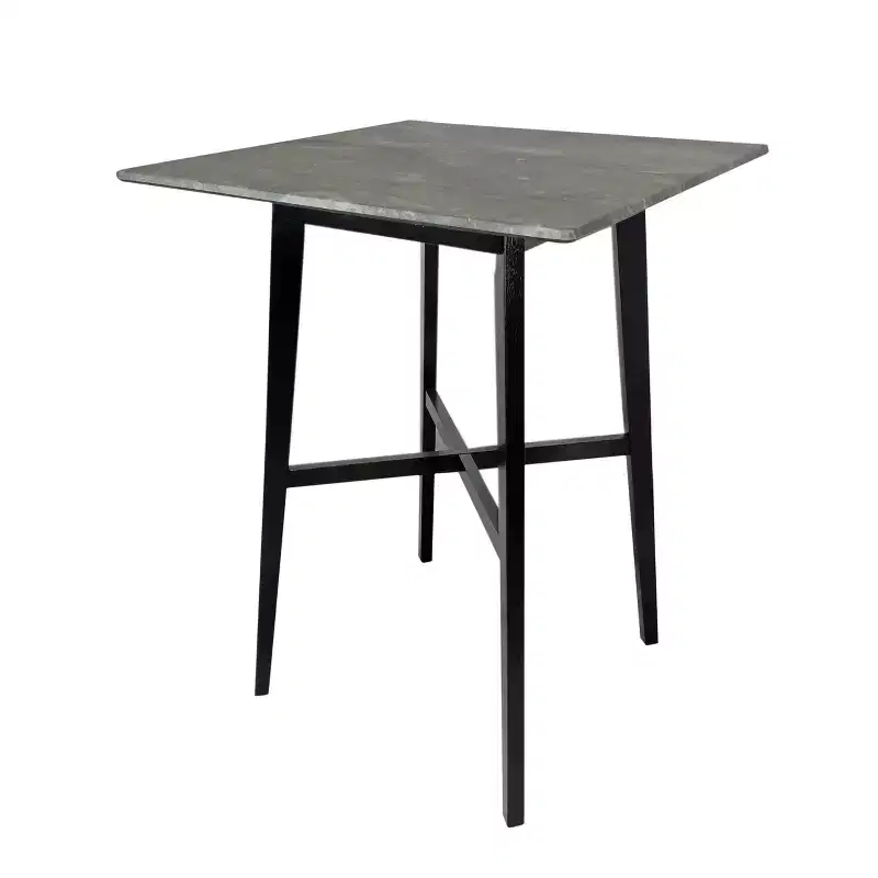 GDFStudio Hildred Modern Laminate and Rubber Wood Square 42 Bar Dining Table