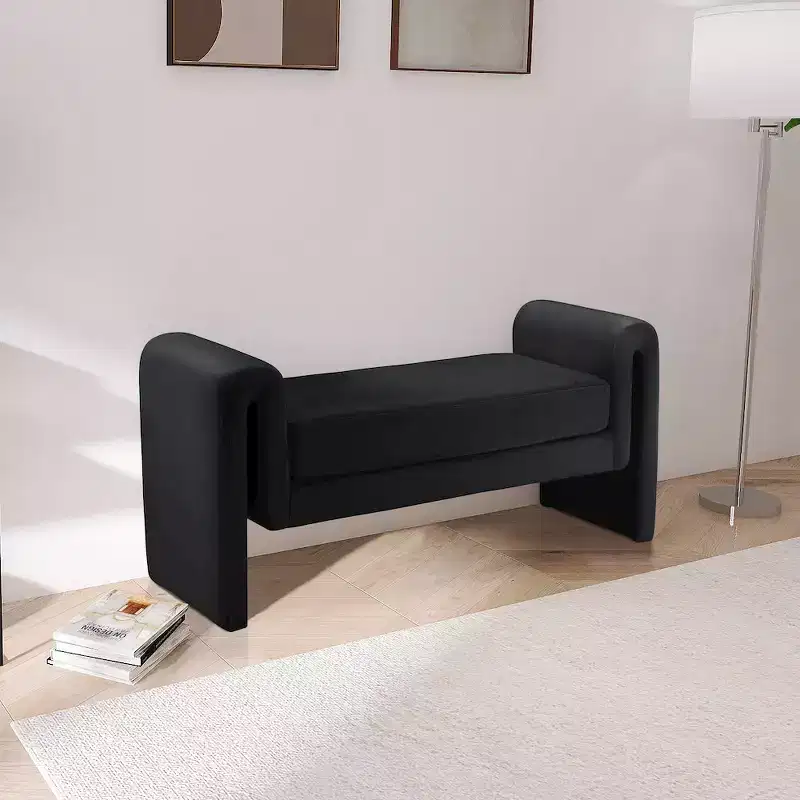 Meridian Furniture,Sloan Velvet Bench