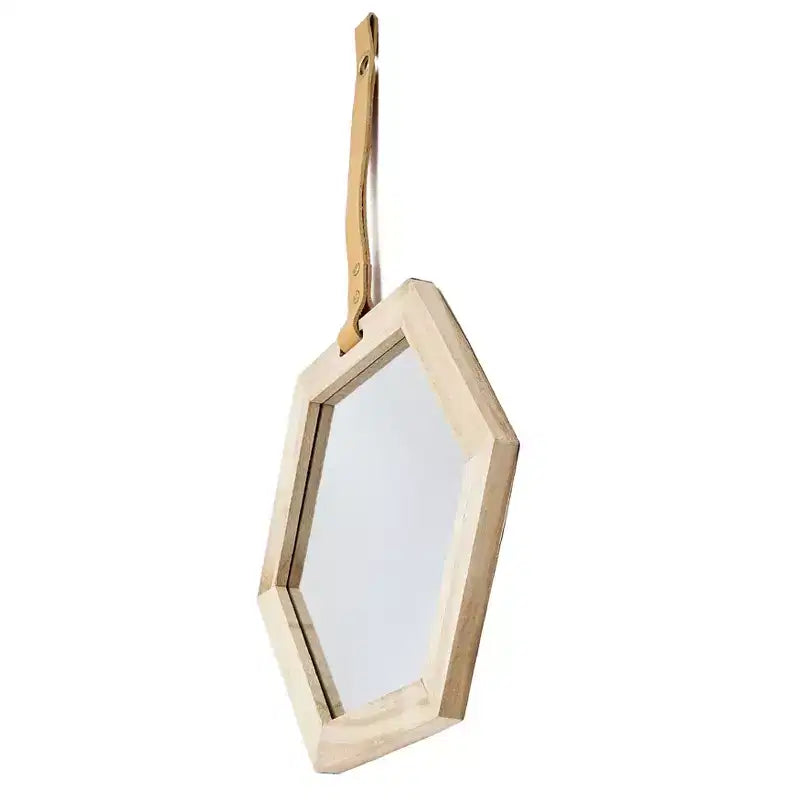 MAYEERTY Hexagon Mirror, Decor Mirror for Living Room, Foyer, Entryway, Bedroom, 11x10