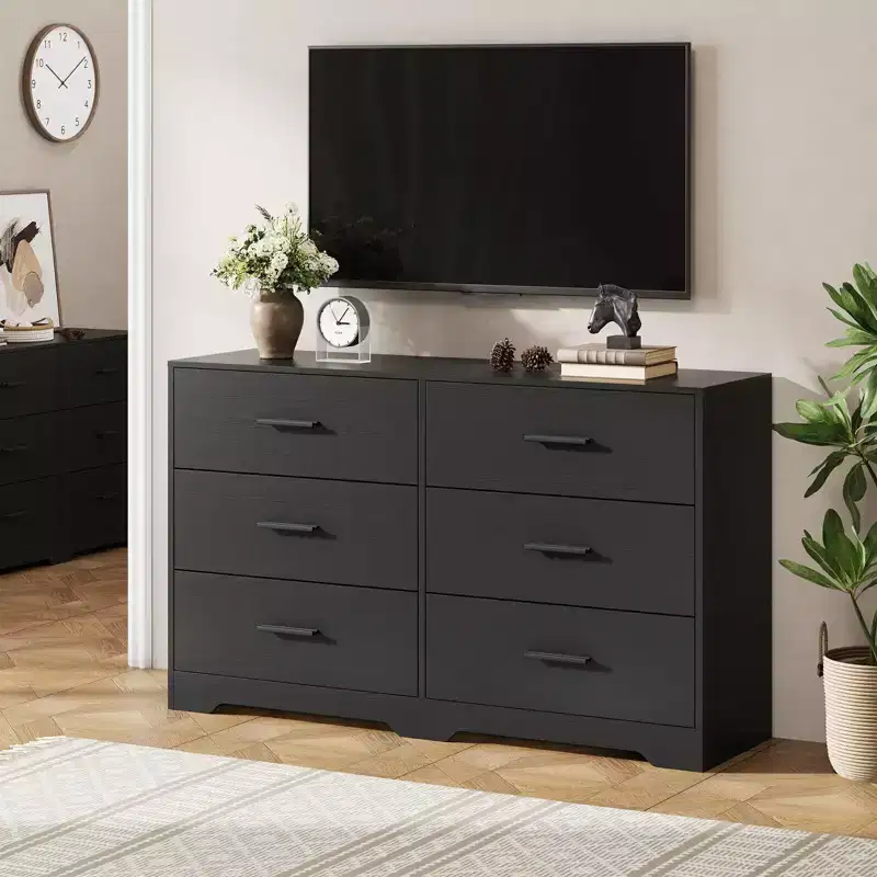 6 Drawer Double Dresser for Bedroom – 47