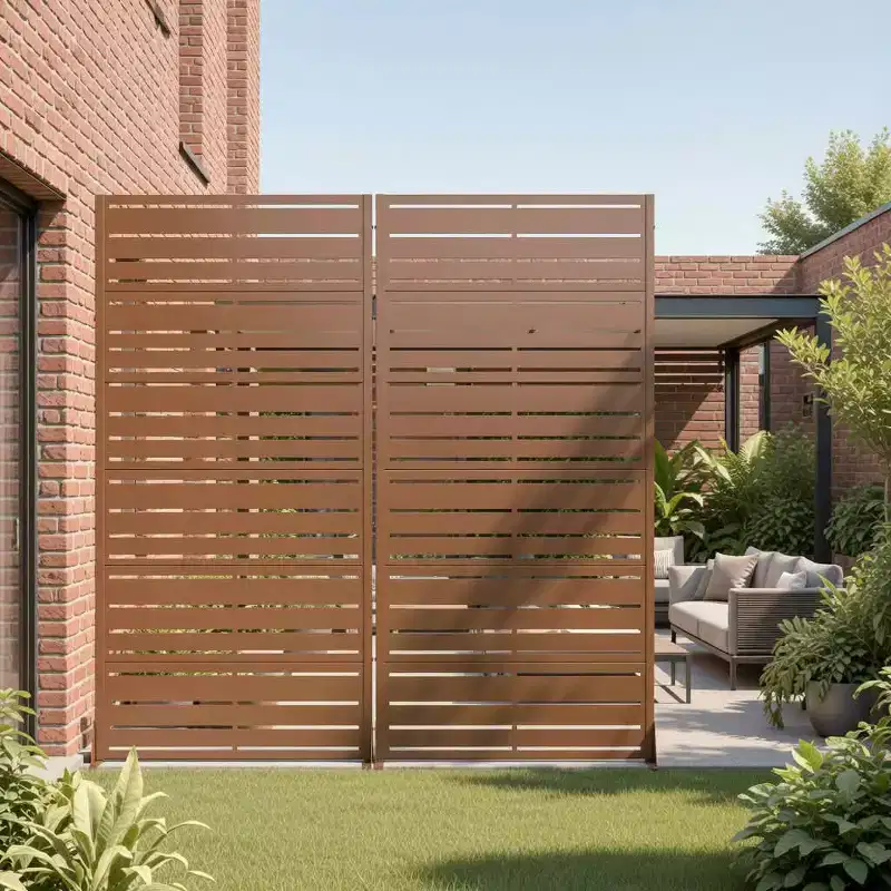 6-Panel Louvered Room Divider, 72