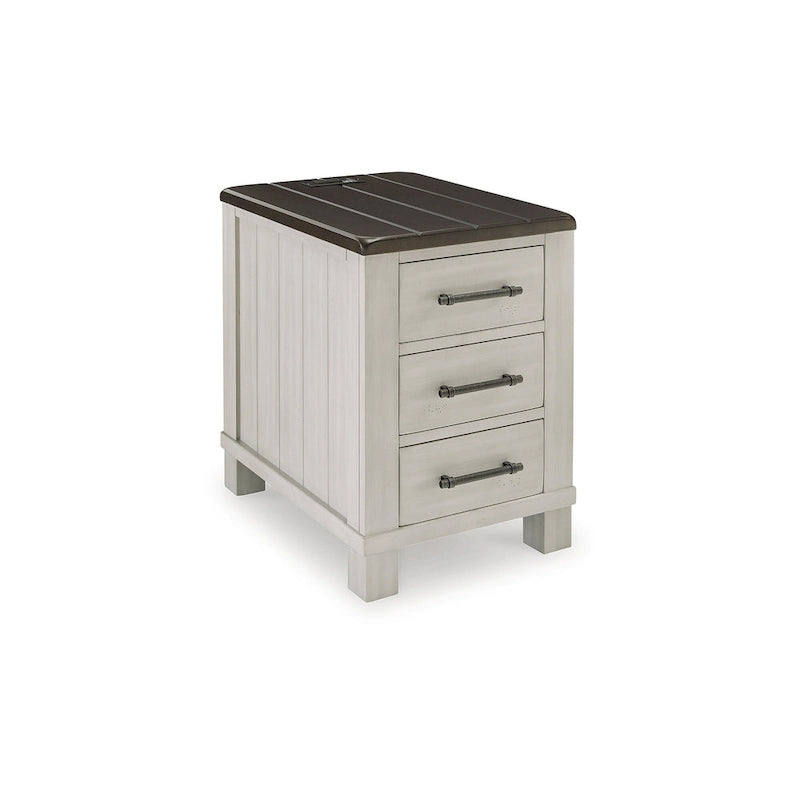 Signature Design by Ashley Darborn Gray/Brown Chairside End Table - 17.75W x 24D x 24H