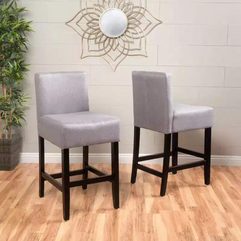 Christopher Knight Home Lowry Contemporary Upholstered 26 Inch Counter Stools (Set of 2)