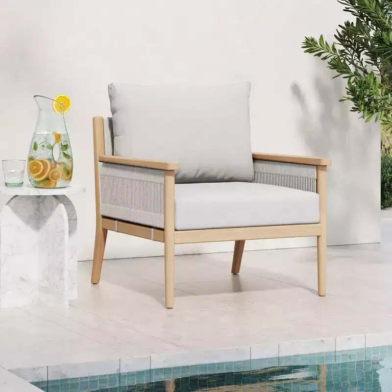 Nathan James Kayden Outdoor Accent Chair Gray