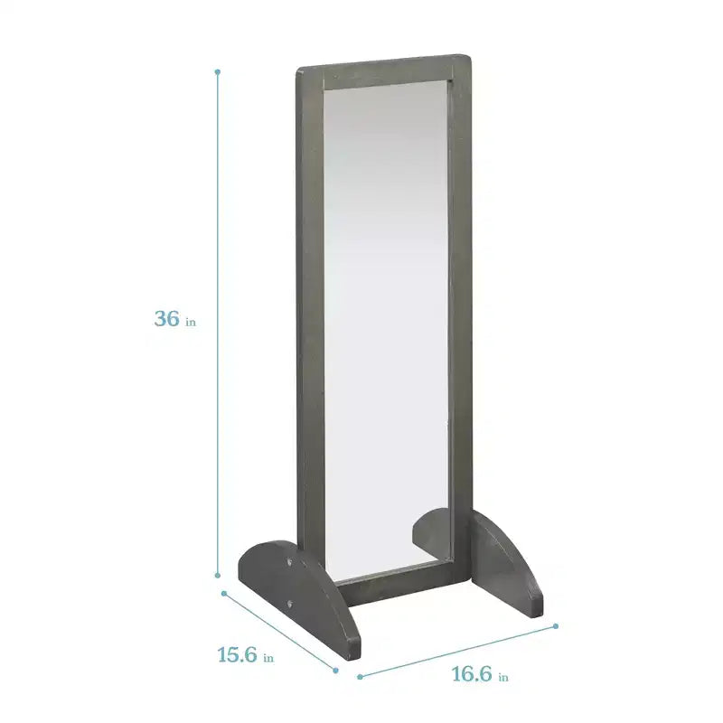 ECR4Kids Toddler Wooden Single-Sided Bi-Directional Mirror, Kids Furniture