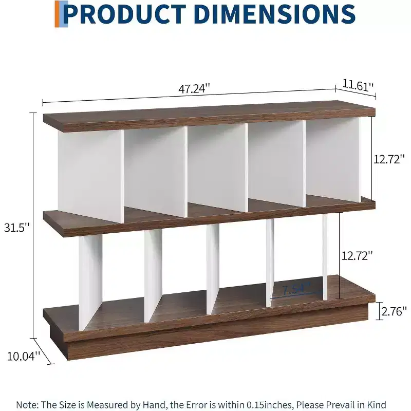 8 Cube Storage Shelf Organizer, Open Bookcase with 10 Removable Back Panels, Bookshelf for Living Room, Bedroom, Entryway
