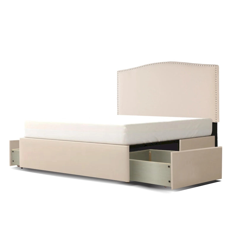 Upholstered Platform 2 Drawer Storage Bed