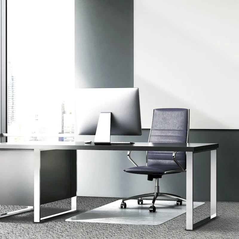 Heavy Duty Glass Chair Mat for Hard Floors & Carpets - 48 x 60