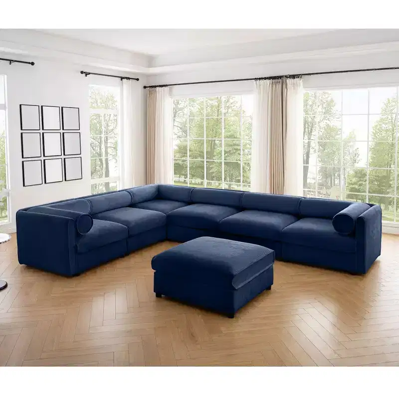 Large Modular Sectional Sofa Sectional Couch with Storage Chenille Sectional Sofa for Living Room