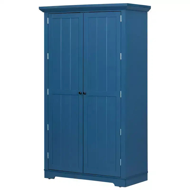 Zeus & Ruta 72 Freestanding Kitchen Pantry Cabinet with Drawers, Door Shelves, Adjustable Shelves & Pull-Out Trays
