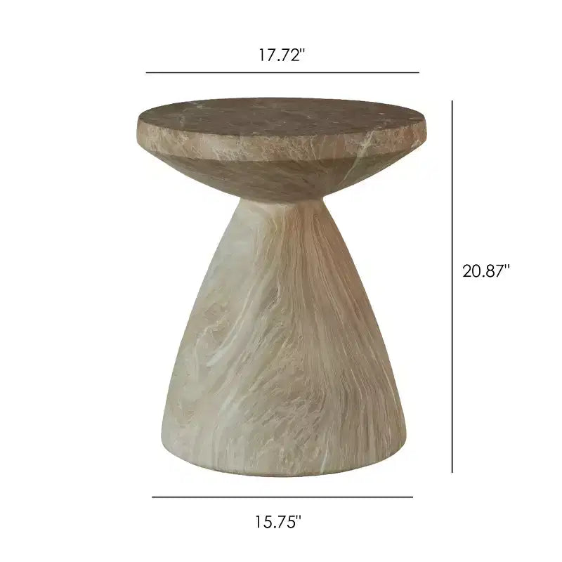 Round Concrete Accent Table