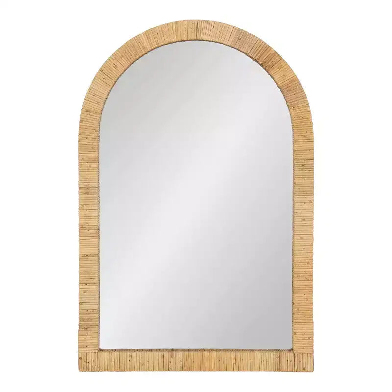 Kate and Laurel Rahfy Arch Framed Wall Mirror, 20x30, Natural