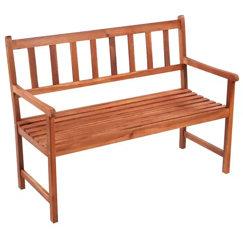 Patio Bench with Cushion 47.2 Solid Acacia Wood