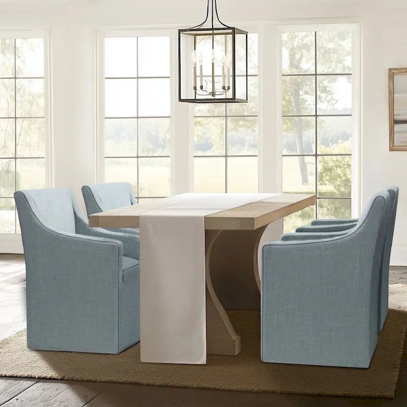 Dining Arm Chair with Casters