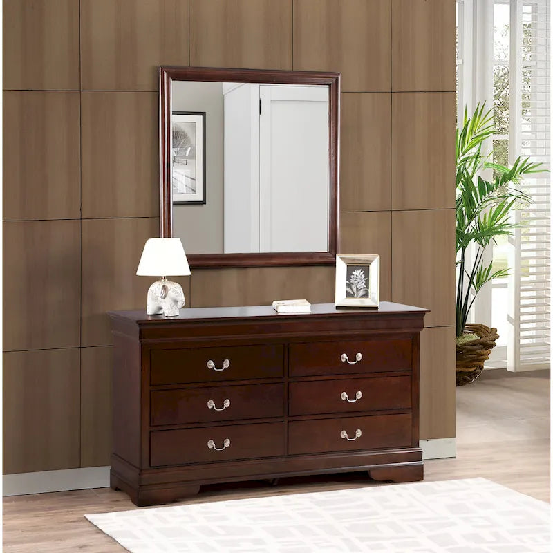 Classic Louis Philippe 6-Drawer Dresser | 10 Colors