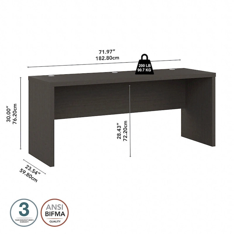 72-Inch Wide Computer Desk