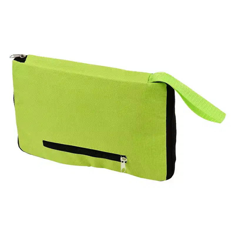 Portable Handy Foldable Bag Wheel Cart Shopping Polyester Plastic Utility Storage Carts 11x7.1x22.8 Green 1 Pc