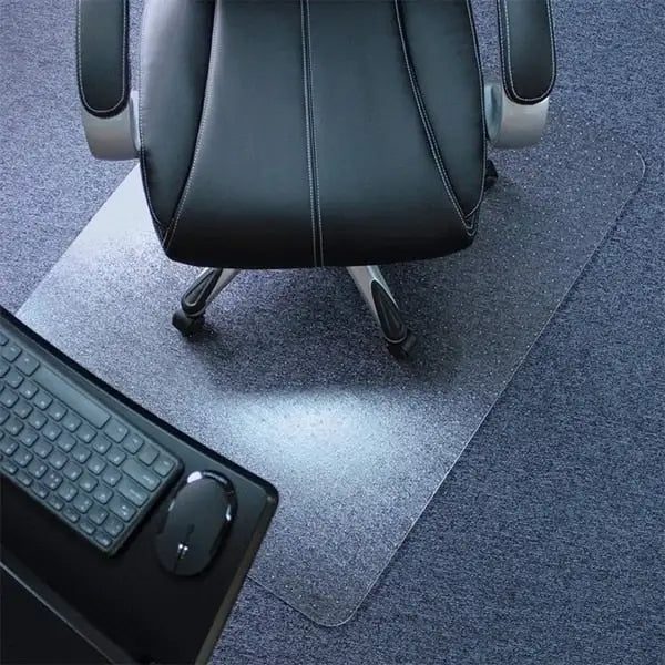 Home Office PVC Chair Mat Rectangle Shape with Studs