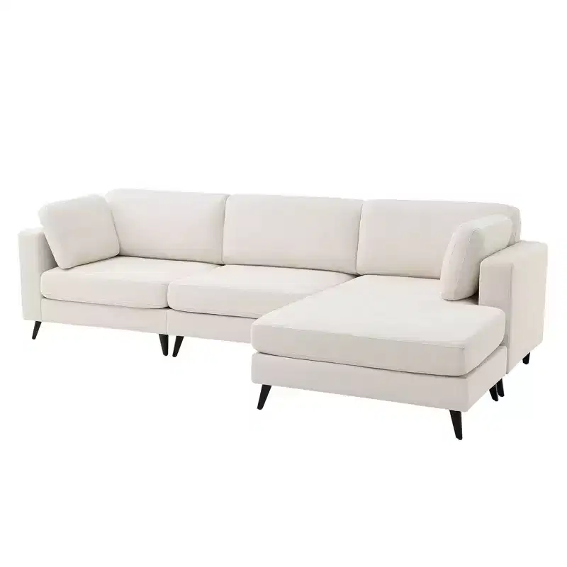 Hyleory Modern L-Shaped Sectional Sofa with Sleek Design