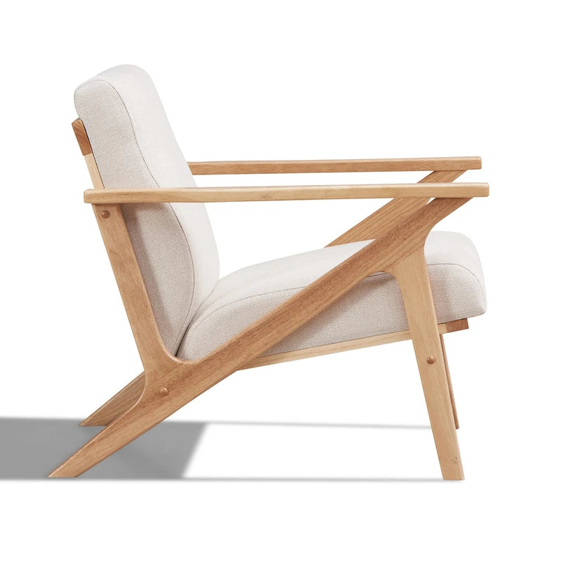 Mid-Century Modern Lounge Chair with Plush Cushioning