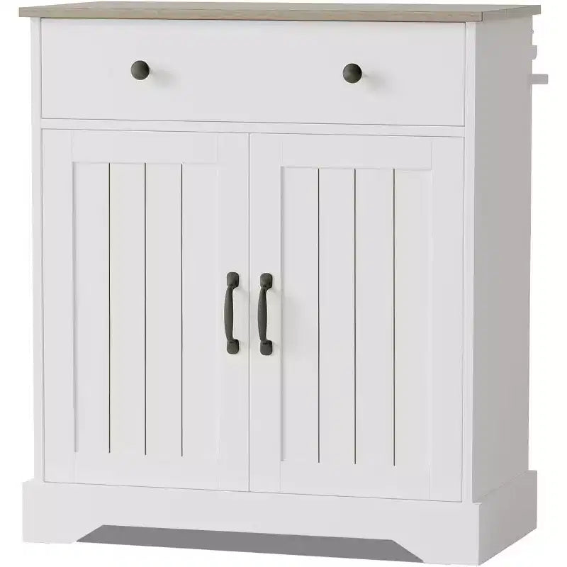 29.5 Modern Sideboard Buffet Cabinet, Modern Coffee Bar Buffet Table, Adjustable Shelves, Wood Kitchen Pantry, for Living Room, Entryway