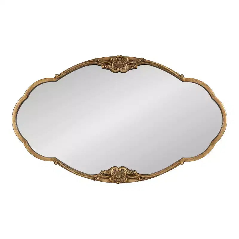 Kate and Laurel Novella Decorative Wall Mirror, 30x18, Gold
