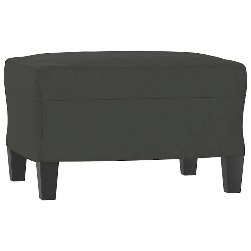 Modern Accent Upholstered Chair with Footstool Microfiber Fabric