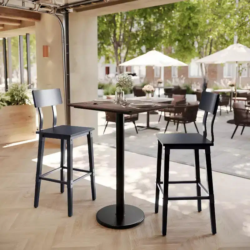 Flash Furniture Acadia Tabletop with TopGuard HPL Technology and Bar Height Base