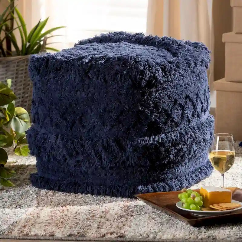 The Curated Nomad Koroh Moroccan Pouf Ottoman