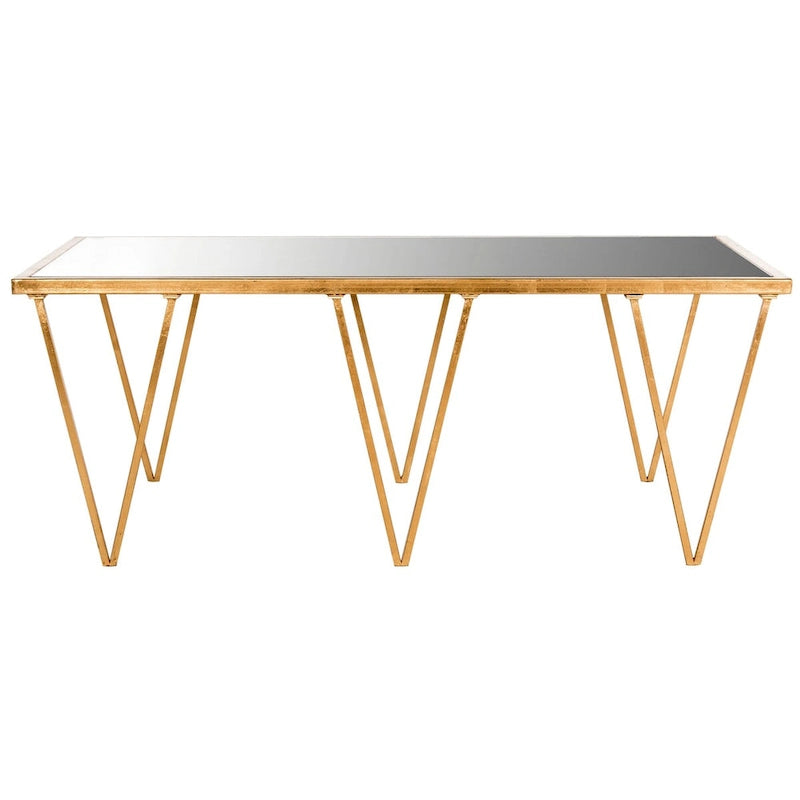Antique Gold Leaf Coffee Table - 48Wx18Dx27H