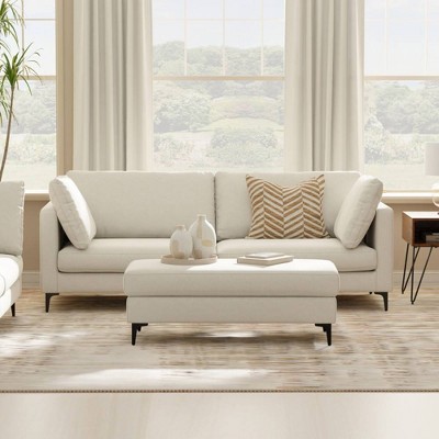 WyndenHall Lana 90 Mid Century Sofa with Ottoman Set