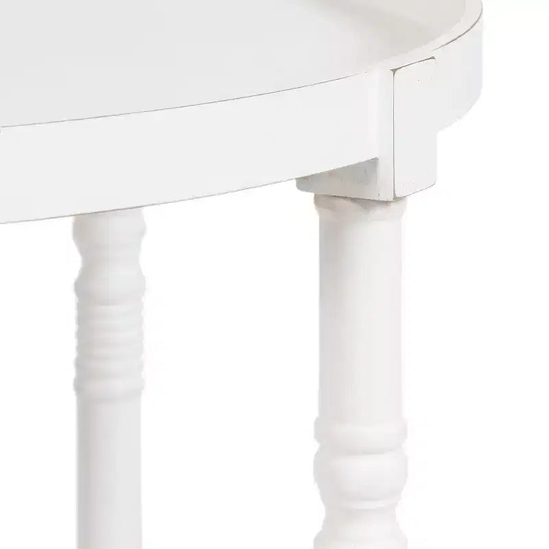 Kate and Laurel Bellport Round Wood Coffee Table, 29x29x21, White