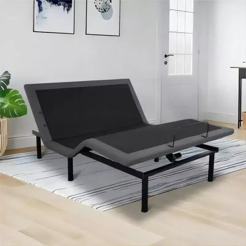 Zero-Gap Adjustable Bed Frame with Wireless Remote & Massage, Easy Assembly, Adjustable Head & Foot, USB Ports