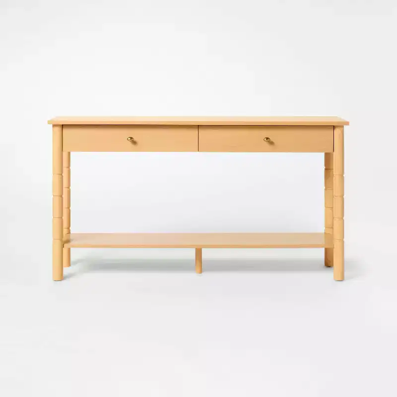 60 Modern Wooden Console Table with Drawer Brown - Threshold™ designed with Studio McGee