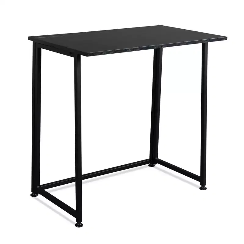 Karl Home Simple Collapsible Metal Computer Desk Black