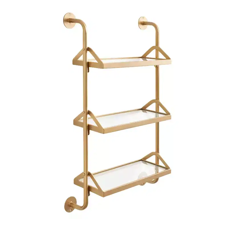 Kate & Laurel All Things Decor 18x30 Marit Three-Tier Wall Shelf