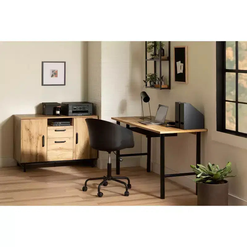 South Shore Tassio 5 Drawer Chest: Metal Slides, Laminate Surface, Particle Board Frame, 48.75"H