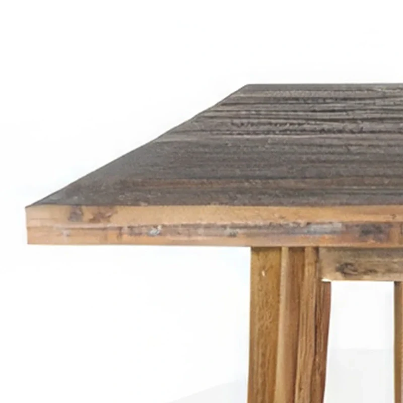 Acacia Wood Rectangular Dining Table, Light Brown, 86 Inch