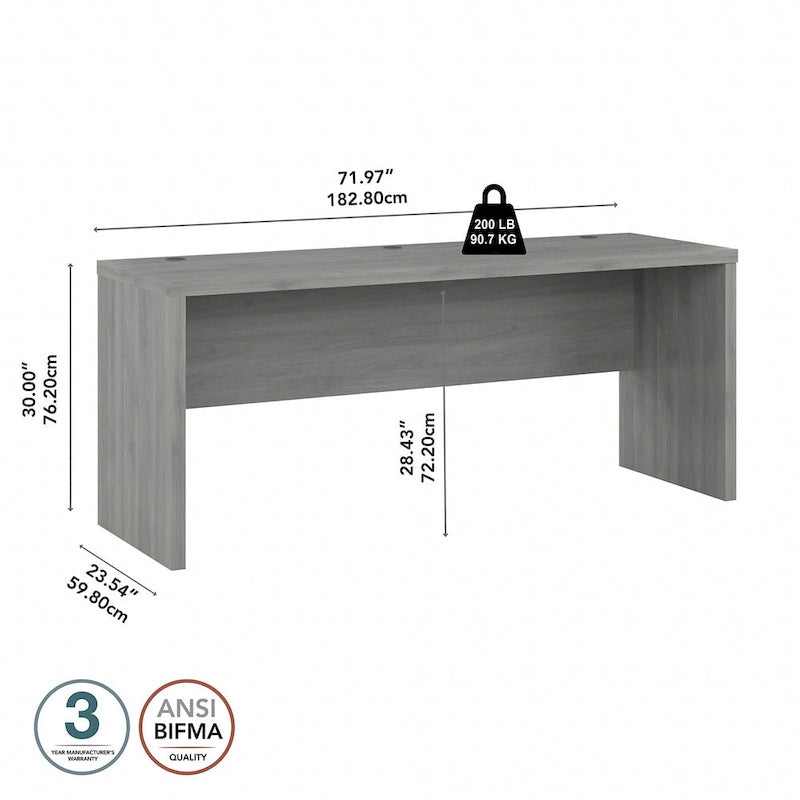 72-Inch Wide Computer Desk