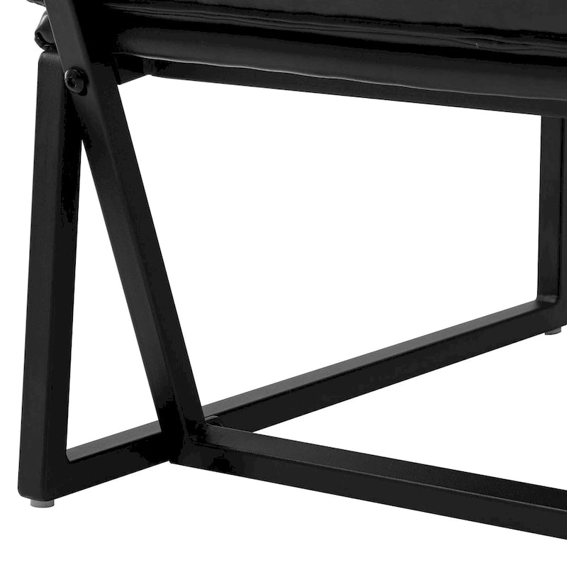Modern Ergonomic PU Accent Armless Chair, 30.25 Inch Height