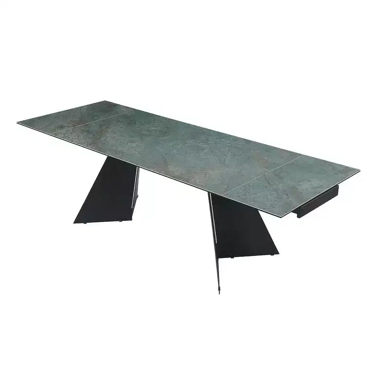 Contemporary Dining Table with Melamine Wooden Top
