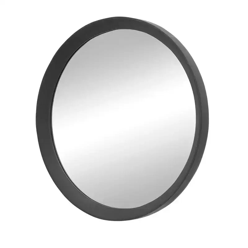 20-Inch Round Wall Mirror with Mango Wood Frame