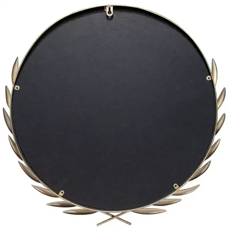 21 Emperor Grecian Round Wall Mirror Gold - Infinity Instruments: Antique-Style, Keyhole Mount