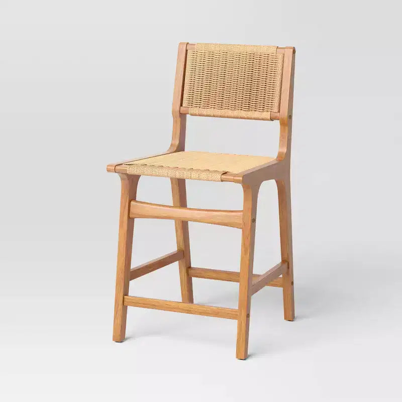 24 Ceylon Woven Counter Height Barstool with Footrest - Threshold