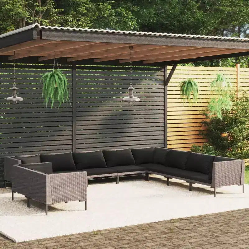 vidaXL Garden Lounge Set Dark Grey