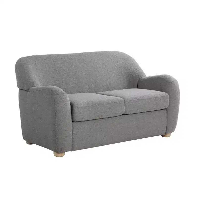Lifestyle Solutions Jade Loveseat Gray Boucle