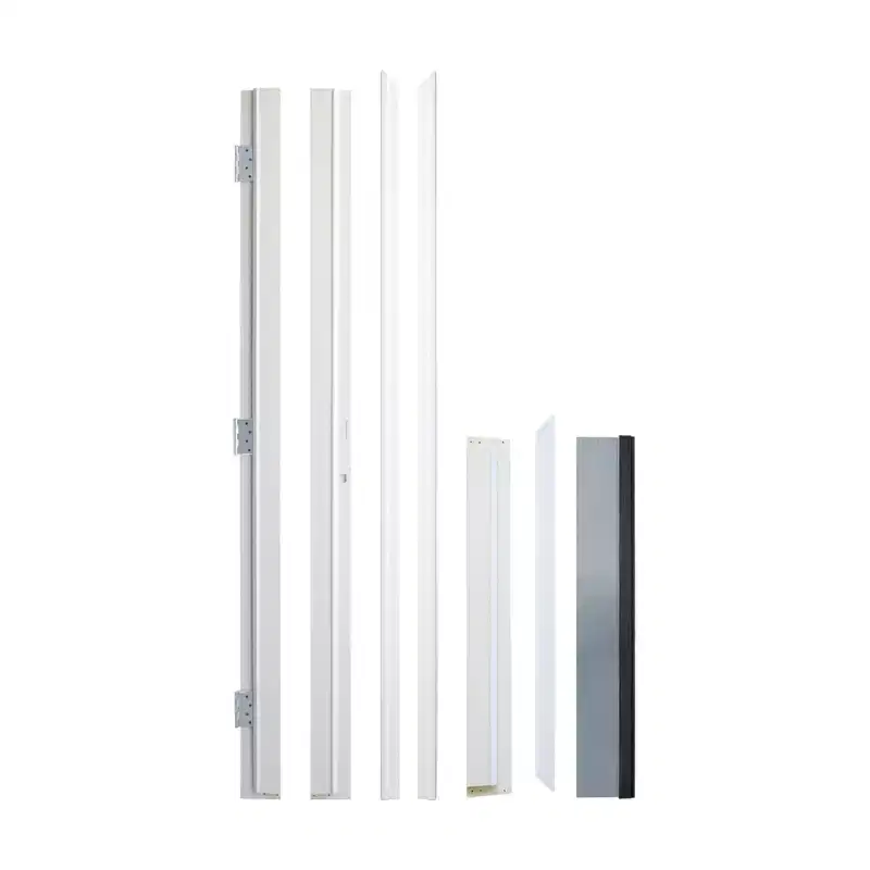 PexFix 36x80 Fiberglass Entry Door Decor Glass Door Primed Knock-Down Right Hand Inswing Door 2-Panel White Fiberglass Entrance Door